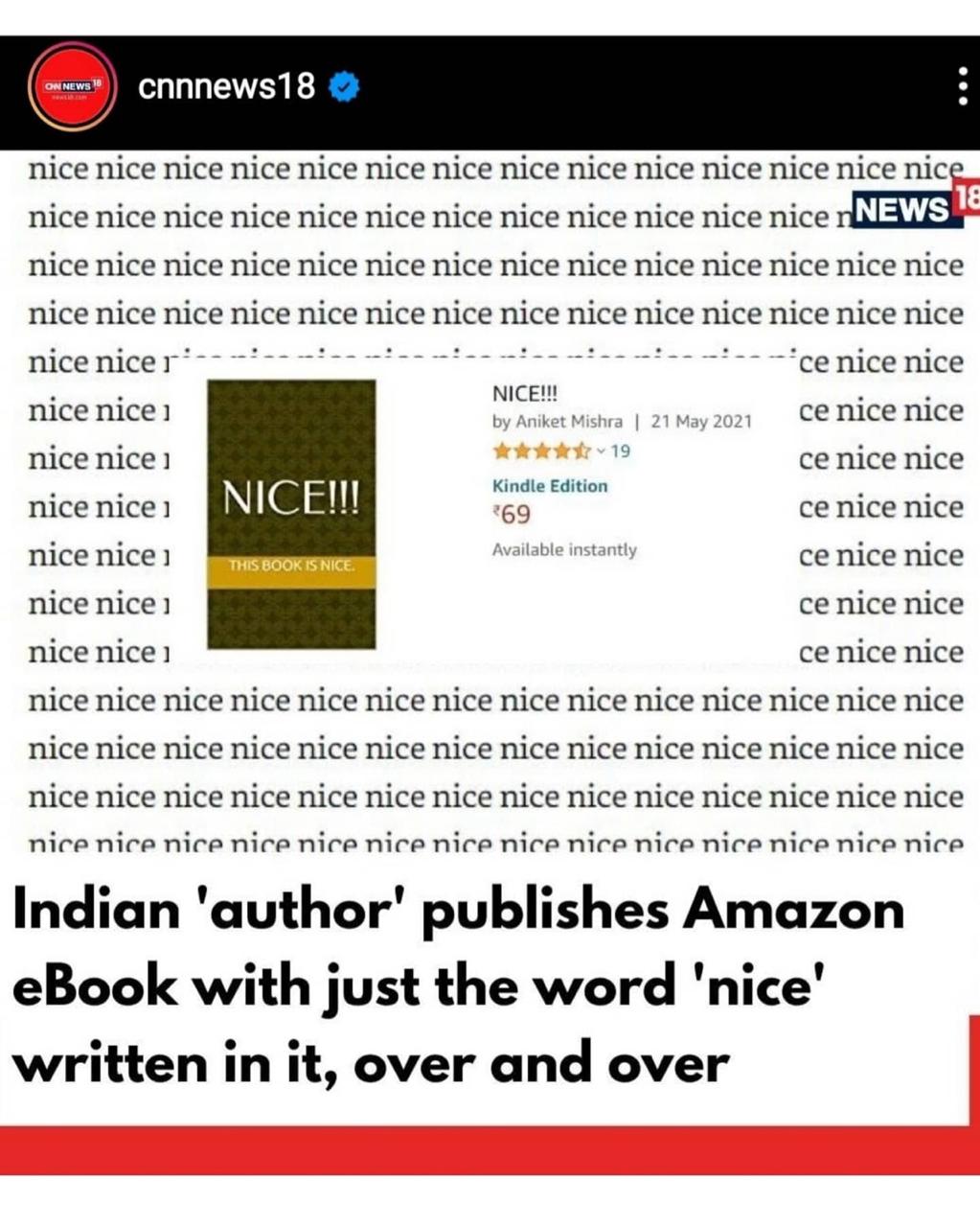 The 'Nice' Book — Amazon Bestseller